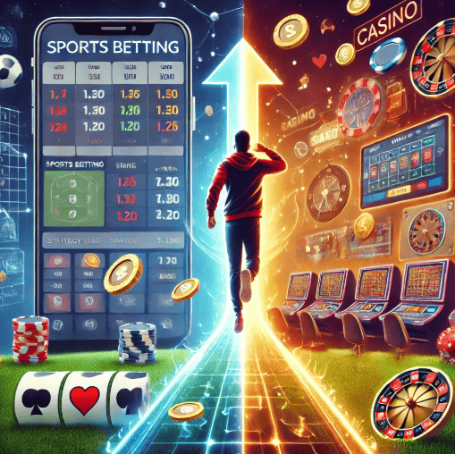 Kako preiti s športnih stav na igralniške igre